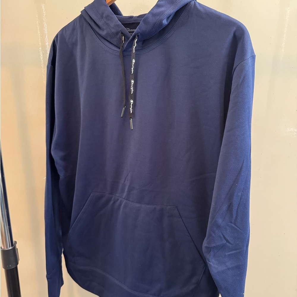 Champion Navy Hoodie Medium Authentic Athleticwear